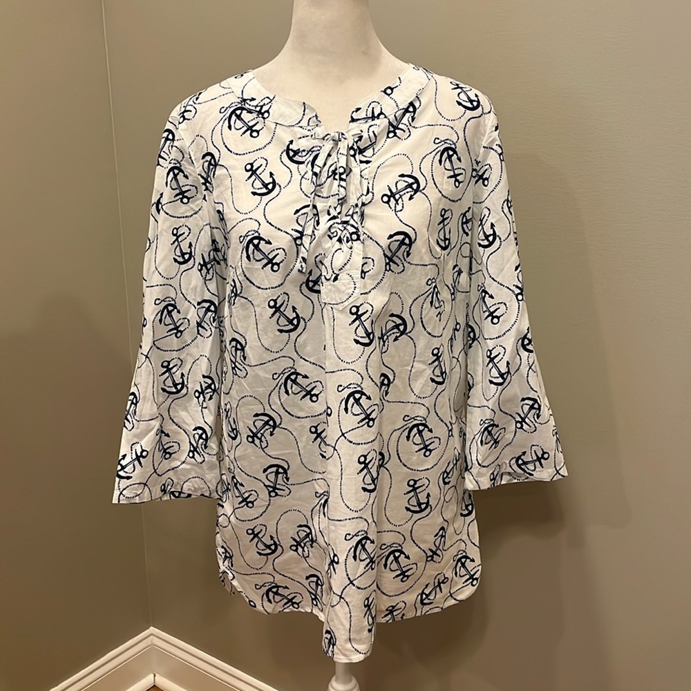 Talbots Anchor Cotton Top